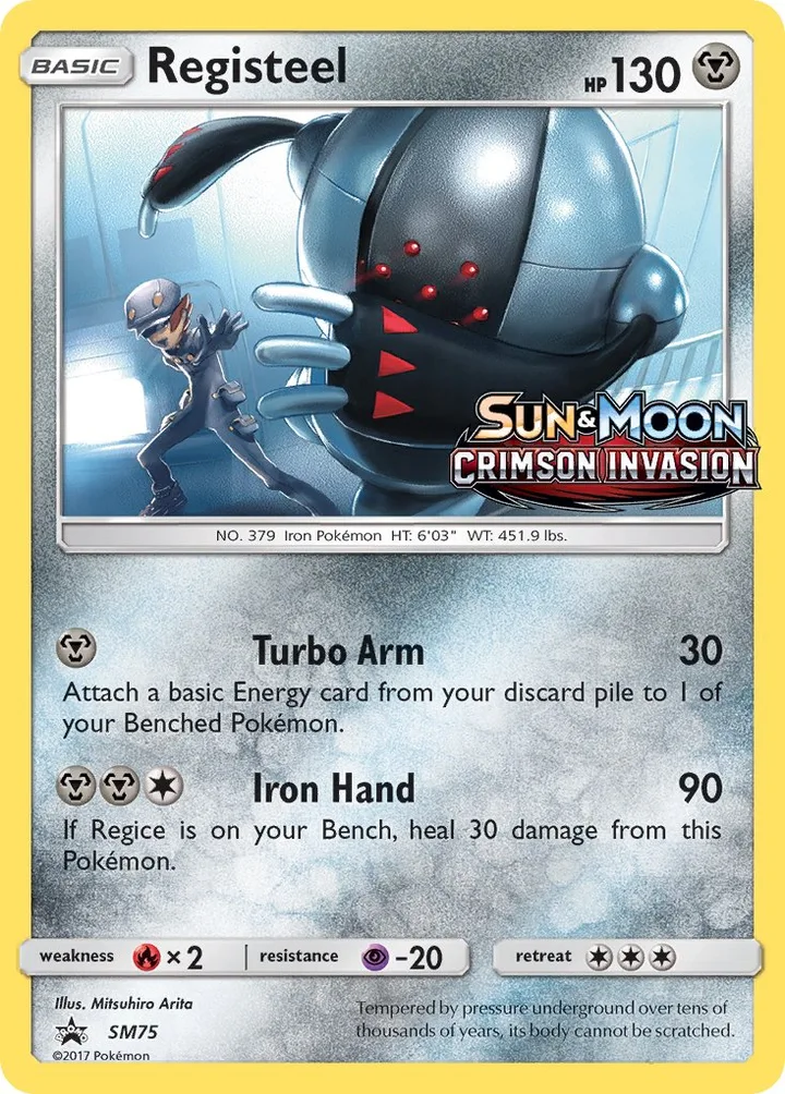 Registeel, Sun & Moon Promos SM75