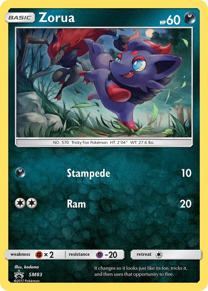 Zorua, Sun & Moon Promos SM83