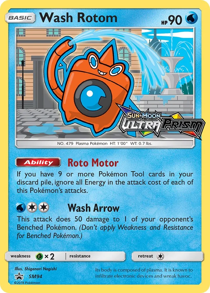 Wash Rotom, Sun & Moon Promos SM94