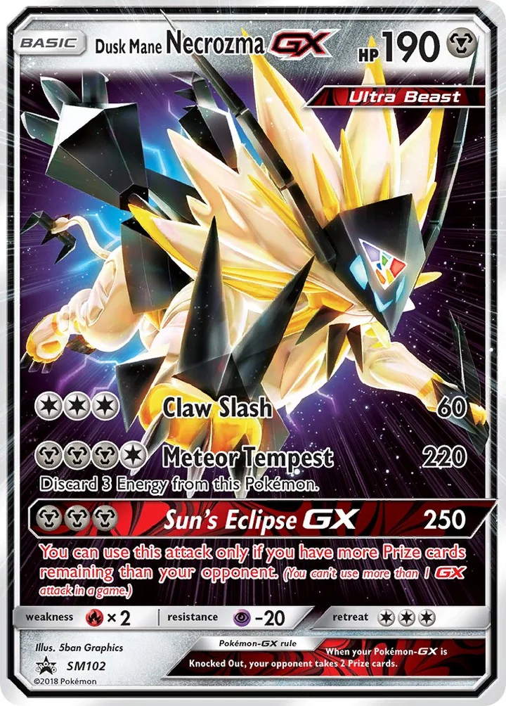 Dusk Mane Necrozma-GX, Sun & Moon Promos SM102
