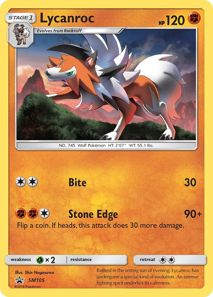 Lycanroc, Sun & Moon Promos SM105