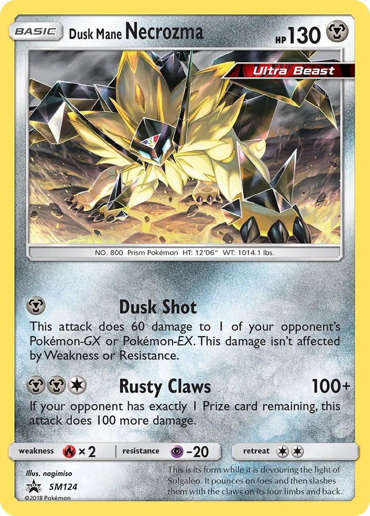 Dusk Mane Necrozma, Sun & Moon Promos SM124
