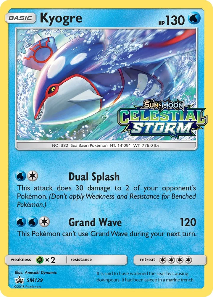 Kyogre, Sun & Moon Promos SM129