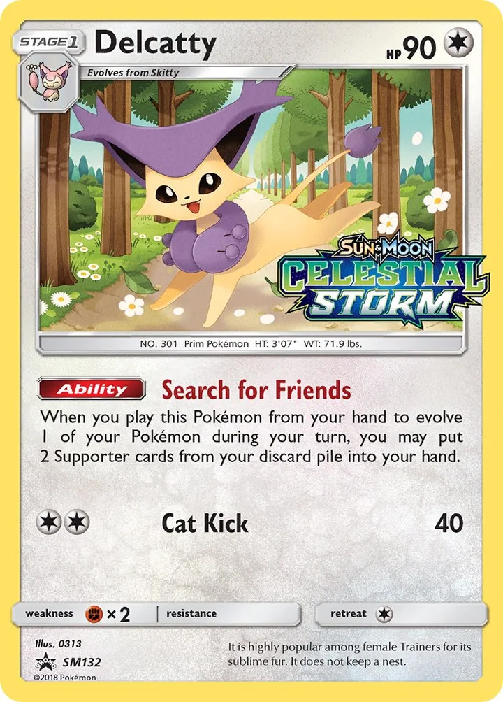 Delcatty, Sun & Moon Promos SM132