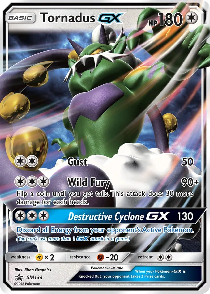 Tornadus-GX, Sun & Moon Promos SM134