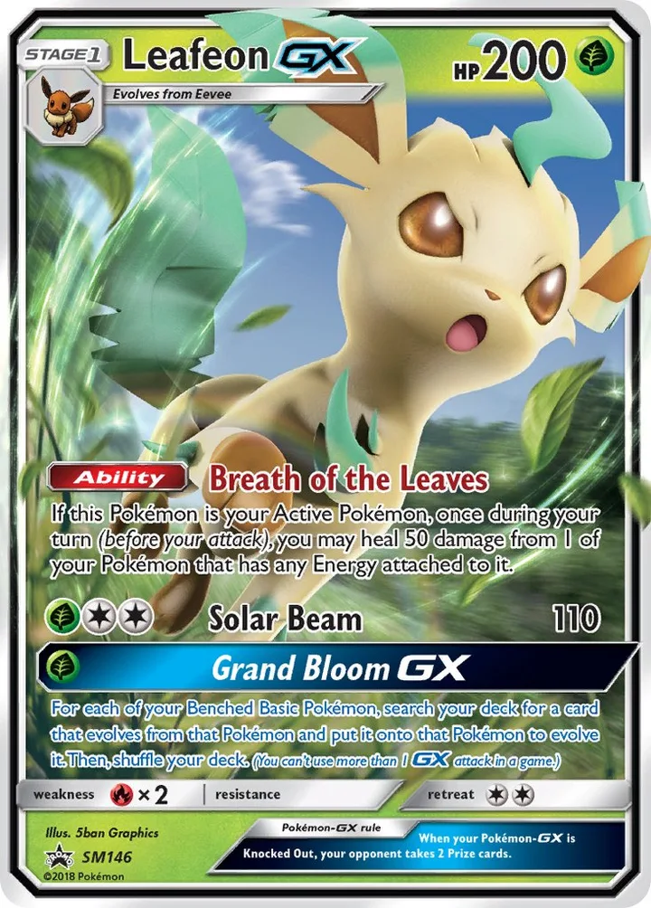 Leafeon-GX, Sun & Moon Promos SM146