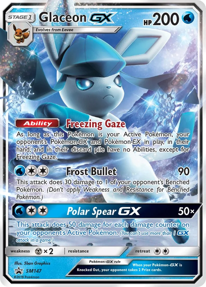 Glaceon-GX, Sun & Moon Promos SM147