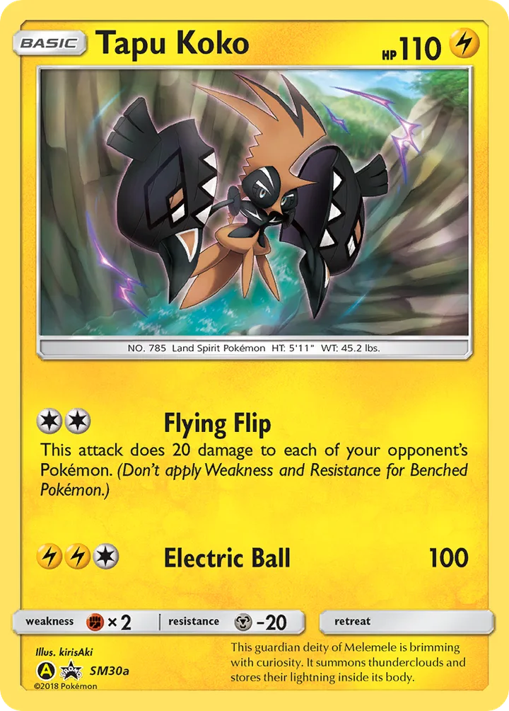 Tapu Koko, Sun & Moon Promos SM30a