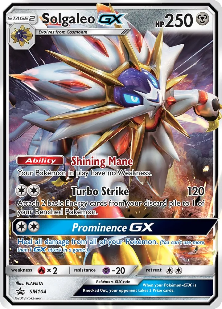 Solgaleo-GX, Sun & Moon Promos SM104