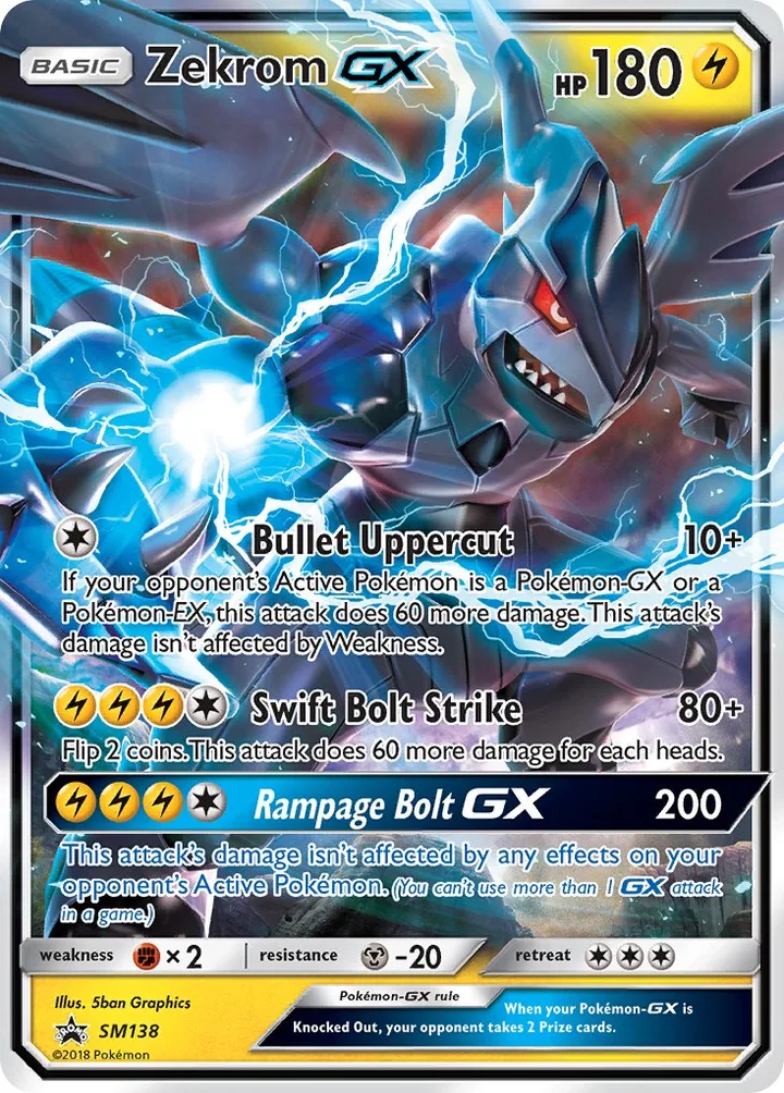 Zekrom-GX, Sun & Moon Promos SM138