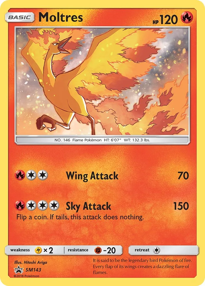 Moltres, Sun & Moon Promos SM143