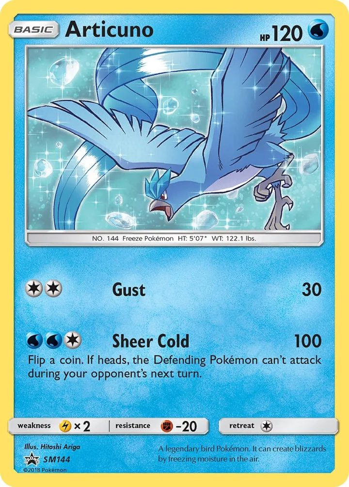 Articuno, Sun & Moon Promos SM144