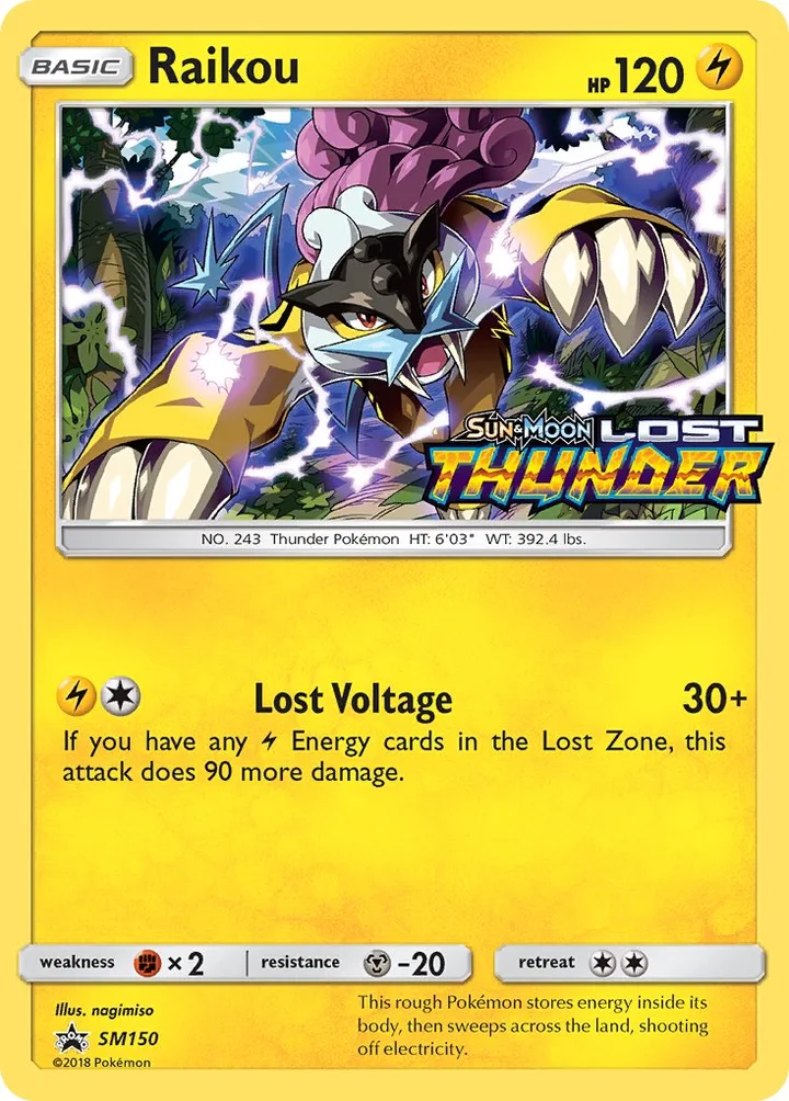 Raikou, Sun & Moon Promos SM150