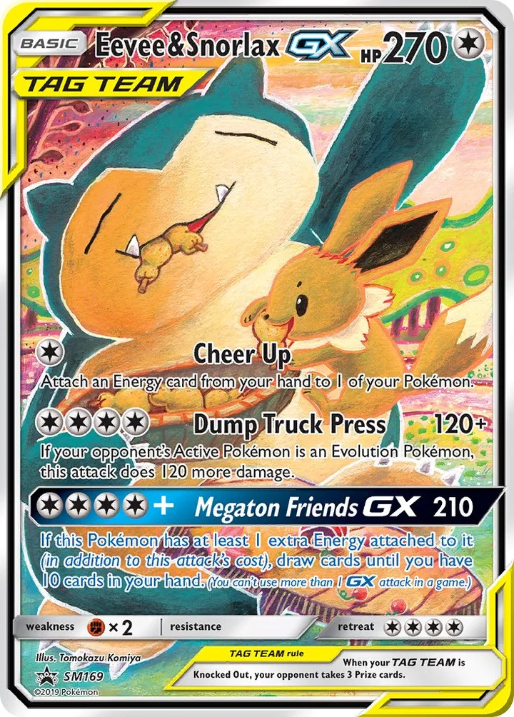 Eevee & Snorlax-GX, Sun & Moon Promos SM169