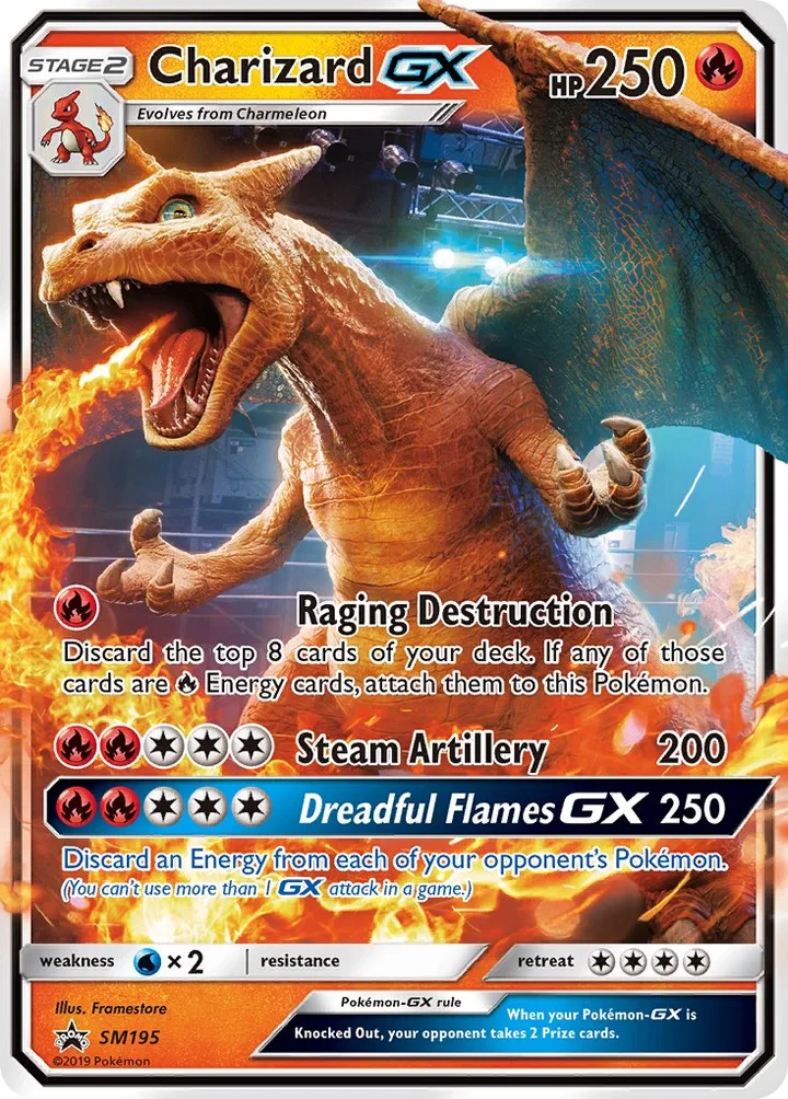 Charizard-GX, Sun & Moon Promos SM195