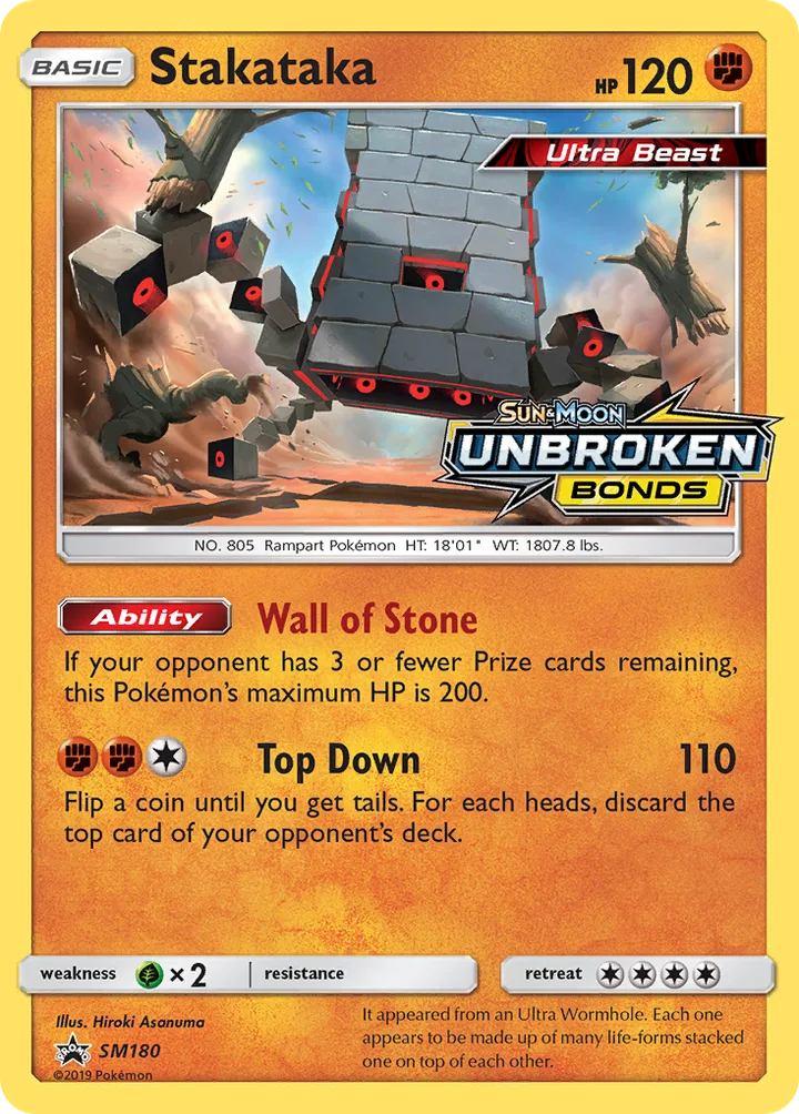 Stakataka, Sun & Moon Promos SM180