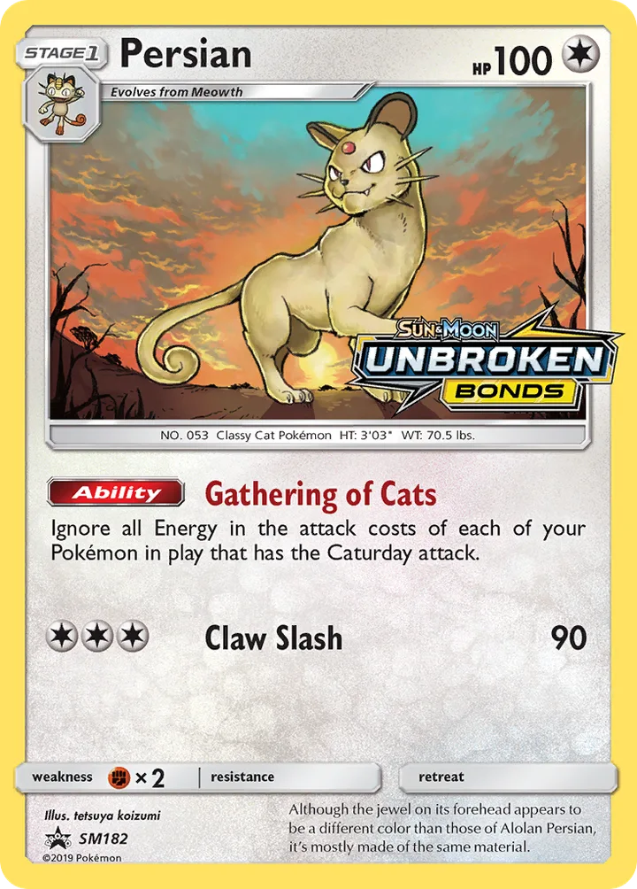 Persian, Sun & Moon Promos SM182
