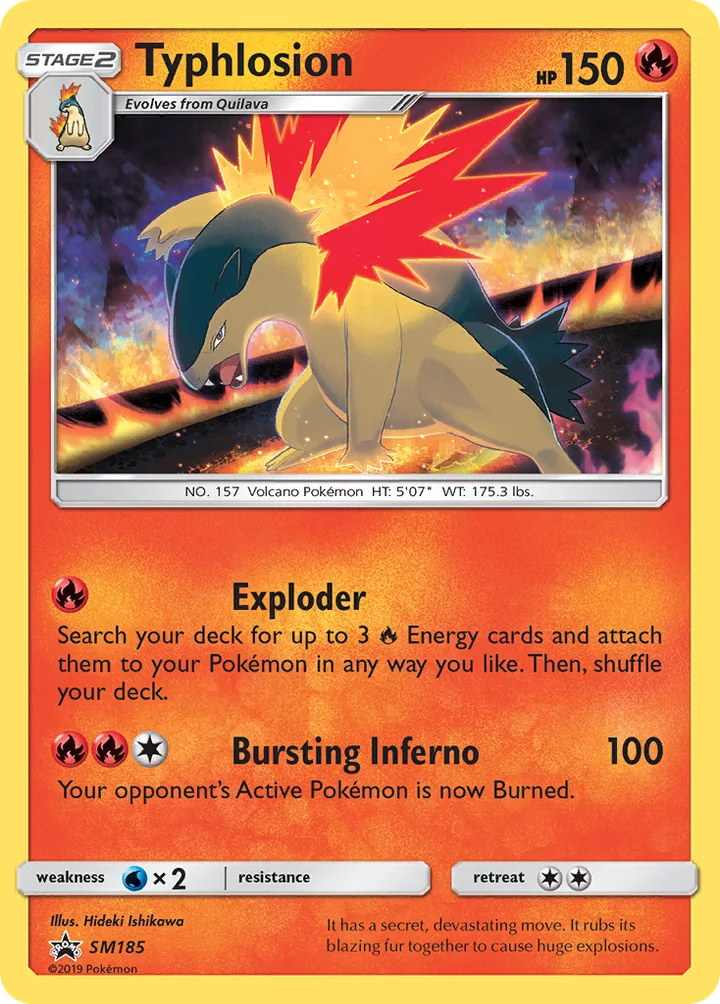 Typhlosion, Sun & Moon Promos SM185