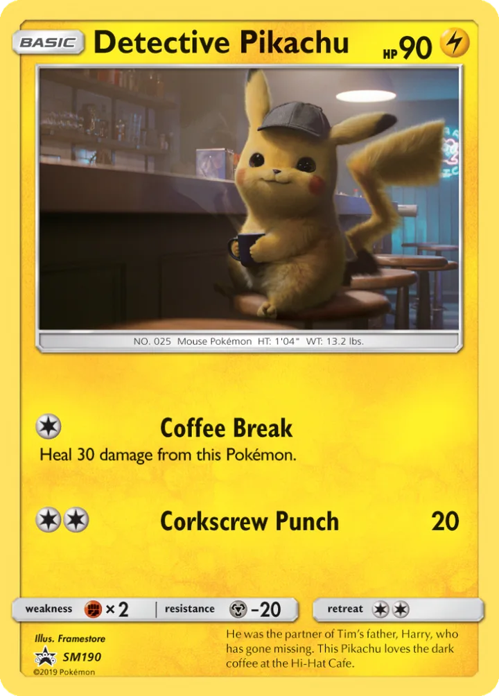 Detective Pikachu, Sun & Moon Promos SM190