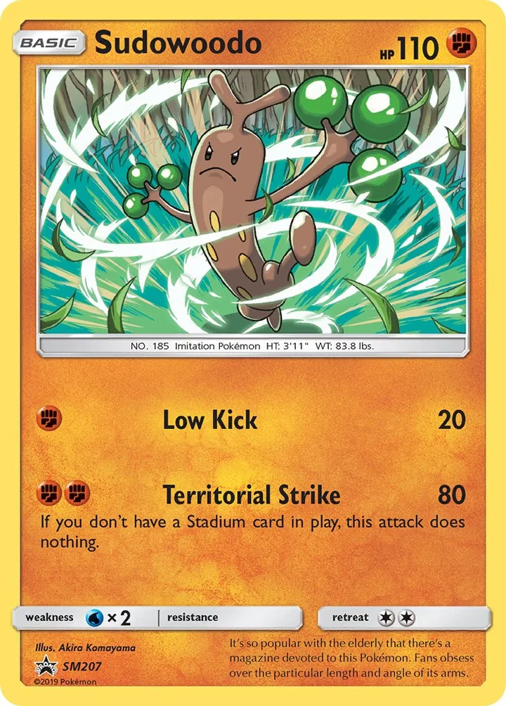 Sudowoodo, Sun & Moon Promos SM207
