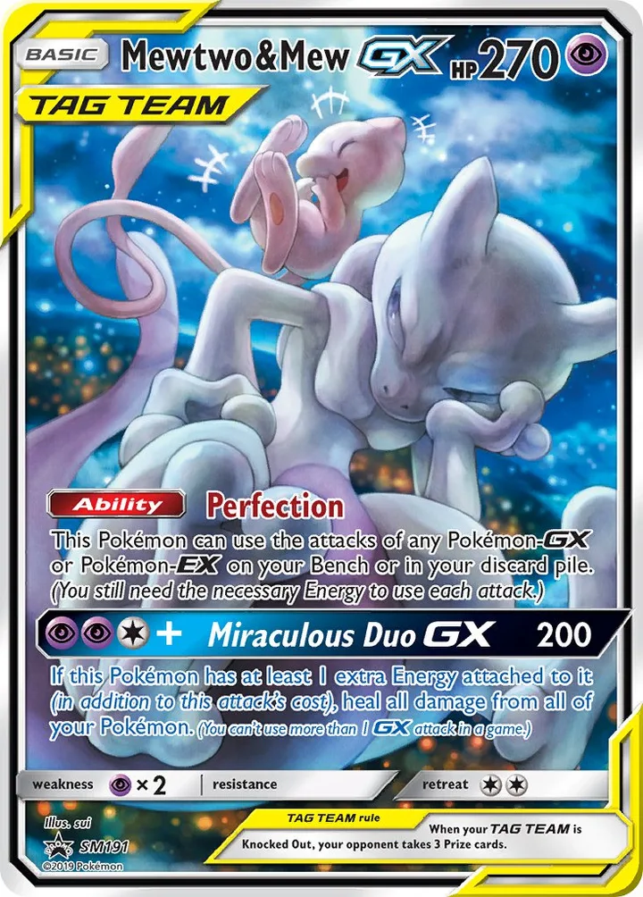Mewtwo & Mew-GX, Sun & Moon Promos SM191