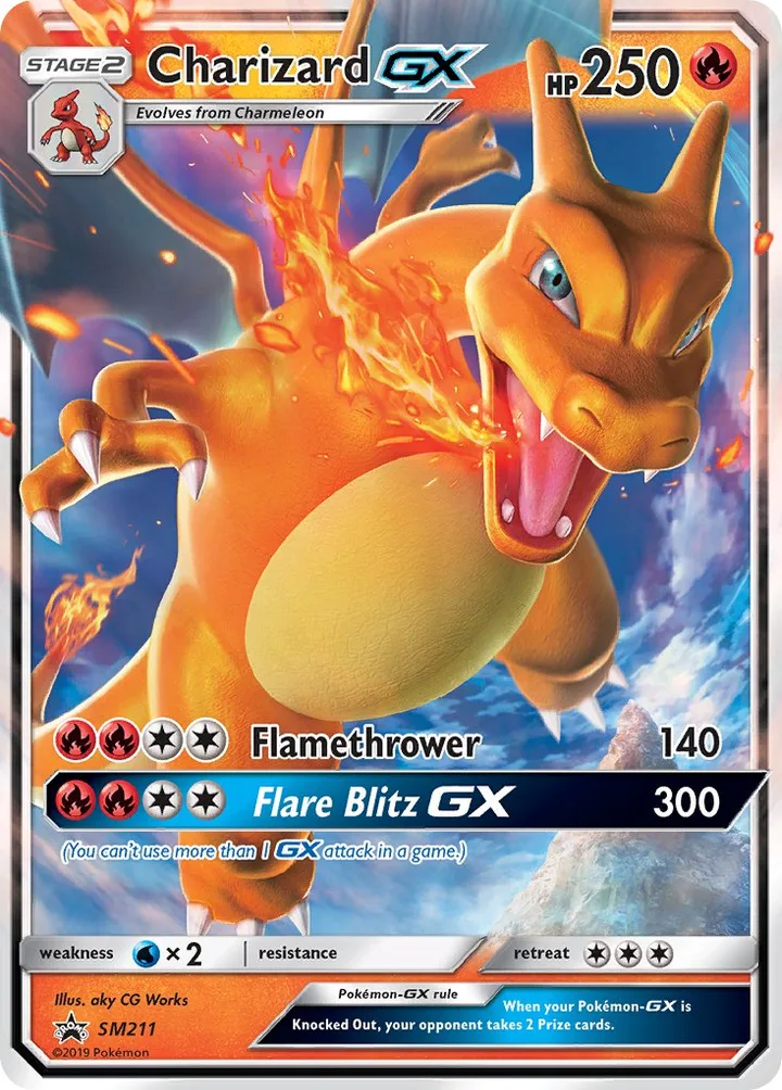 Charizard-GX, Sun & Moon Promos SM211