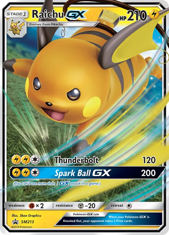 Raichu-GX, Sun & Moon Promos SM213