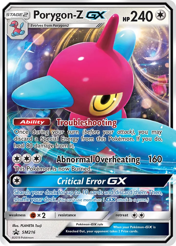 Porygon-Z-GX, Sun & Moon Promos SM216