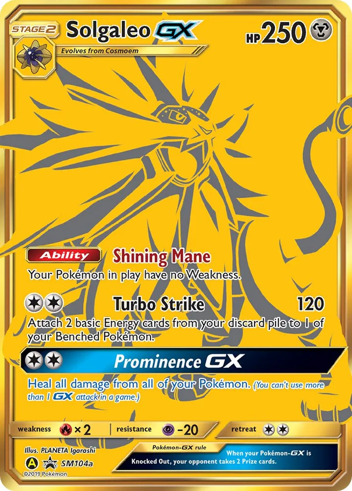 Solgaleo-GX, Sun & Moon Promos SM104a