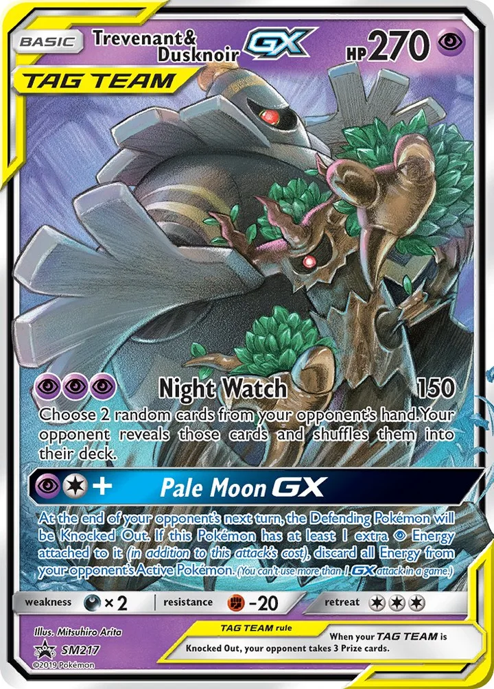 Trevenant & Dusknoir-GX, Sun & Moon Promos SM217