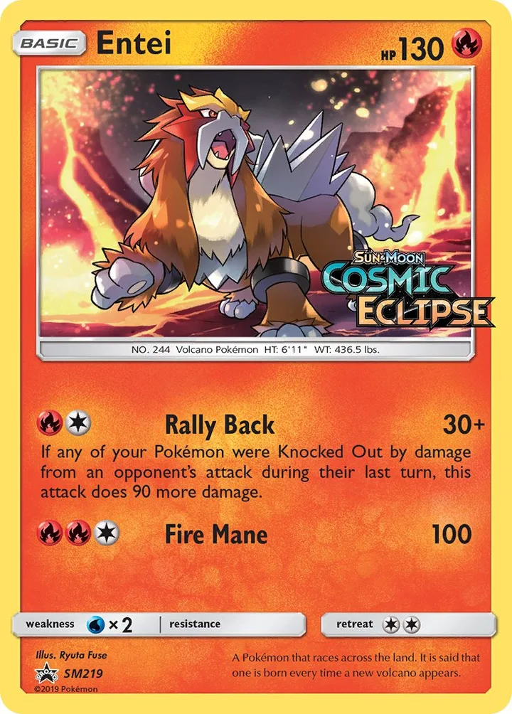 Entei, Sun & Moon Promos SM219