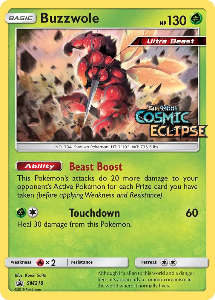 Buzzwole, Sun & Moon Promos SM218