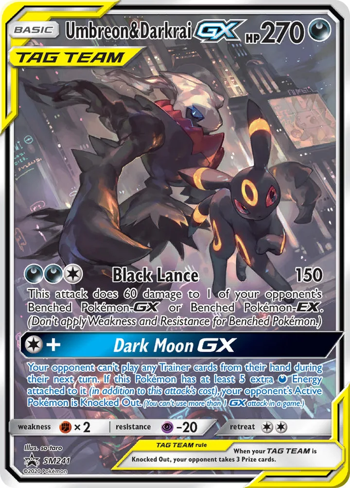 Umbreon & Darkrai-GX, Sun & Moon Promos SM241