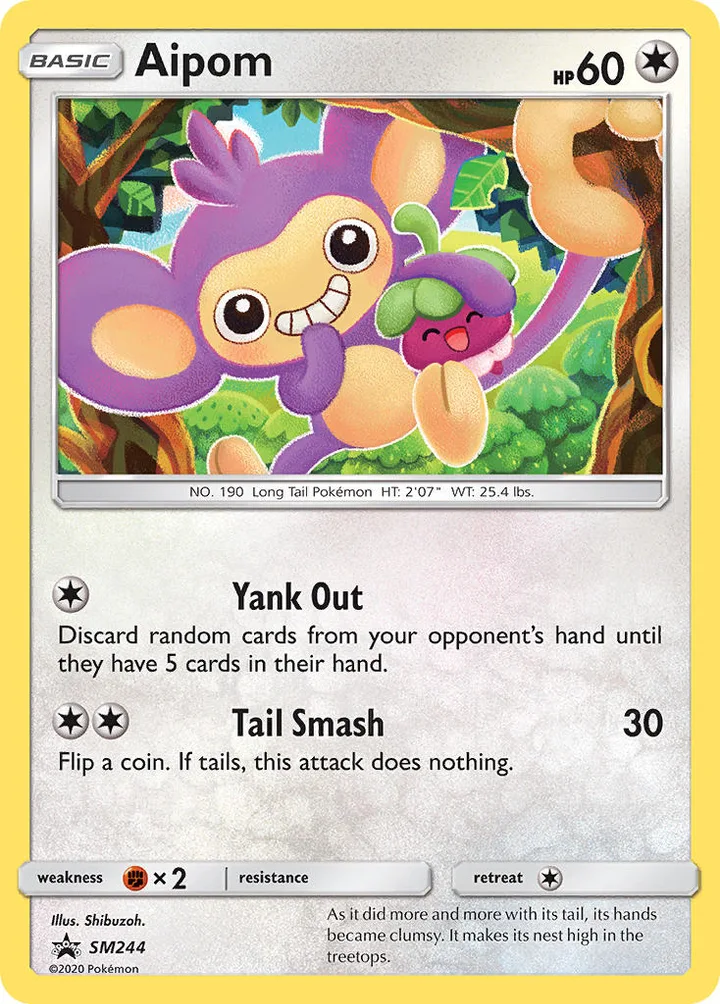 Aipom, Sun & Moon Promos SM244