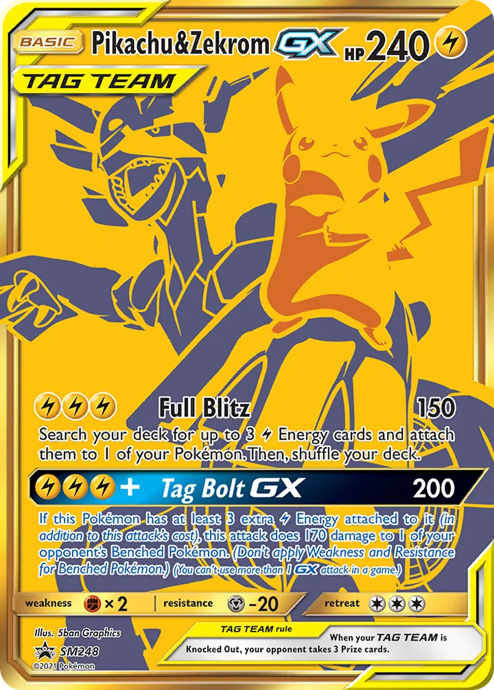 Pikachu & Zekrom-GX, Sun & Moon Promos SM248