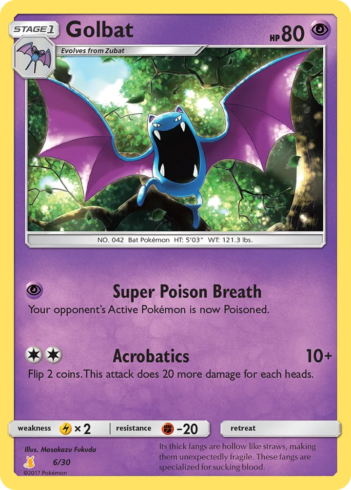 Golbat, Sun & Moon Trainer Kit—Alolan Raichu 6/30