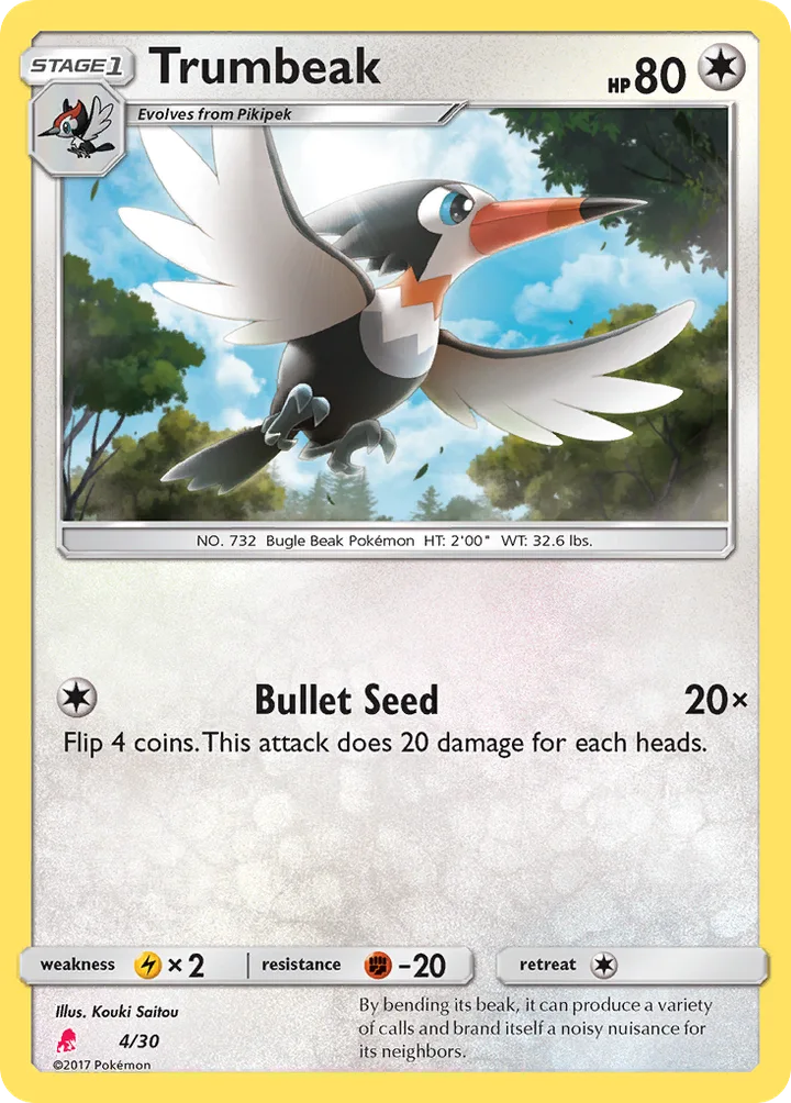 Trumbeak, Sun & Moon Trainer Kit—Lycanroc 4/30