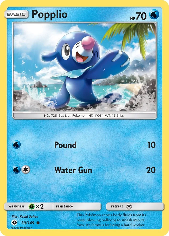 Popplio, Sun & Moon 39/149
