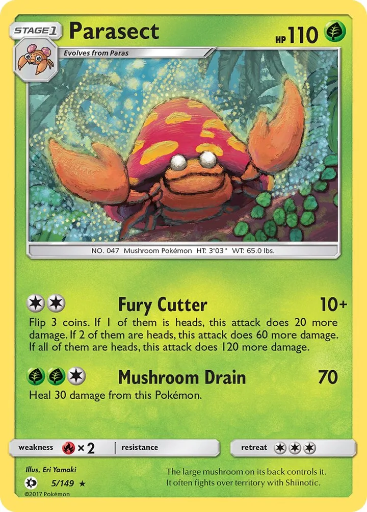 Parasect, Sun & Moon 5/149