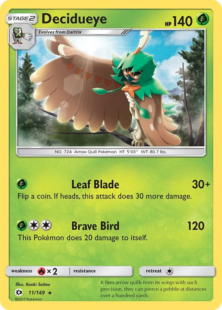 Decidueye, Sun & Moon 11/149
