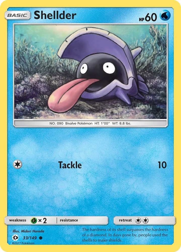 Shellder, Sun & Moon 33/149