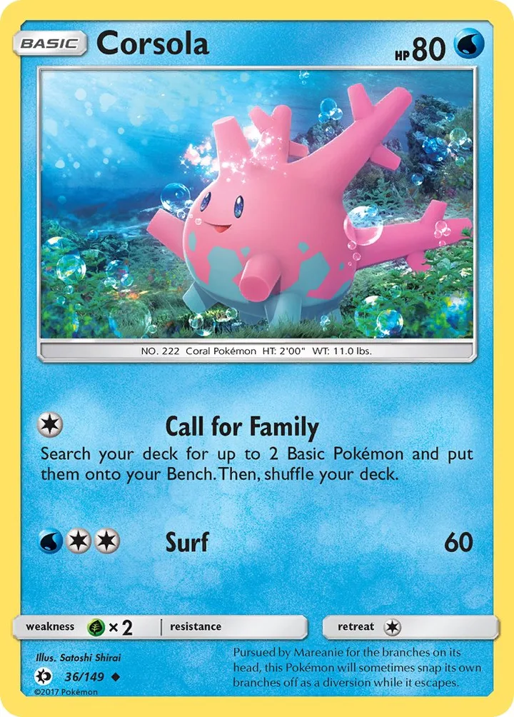 Corsola, Sun & Moon 36/149