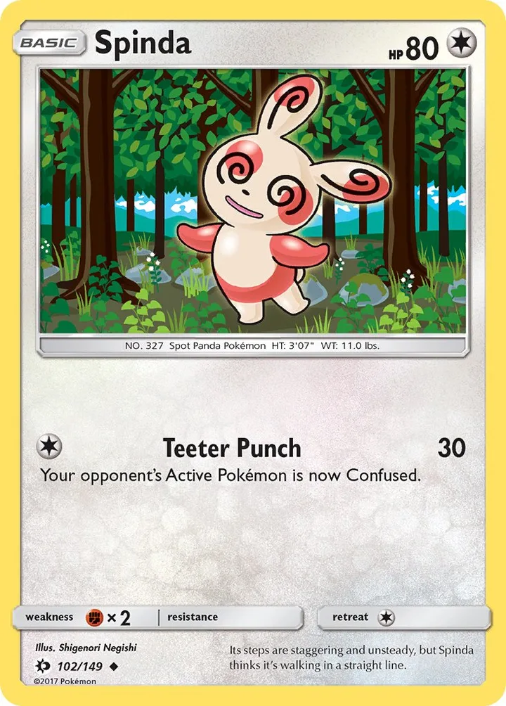 Spinda, Sun & Moon 102/149