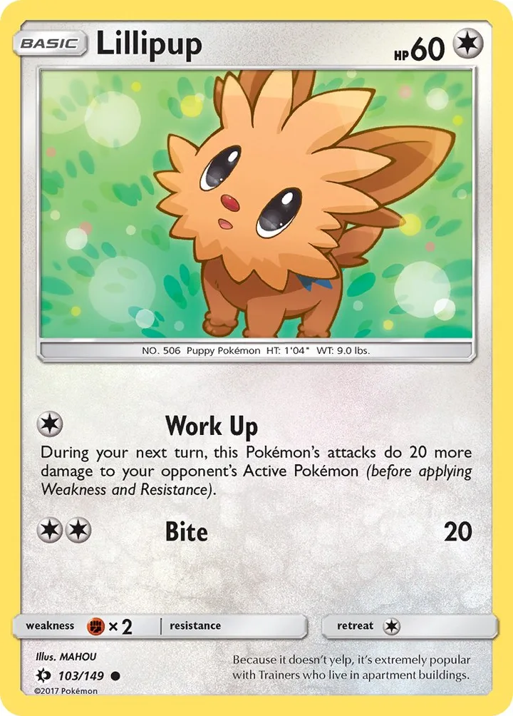 Lillipup, Sun & Moon 103/149