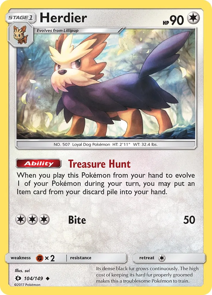 Herdier, Sun & Moon 104/149