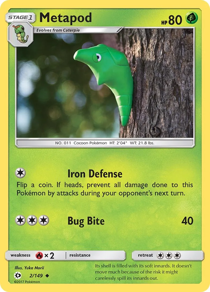 Metapod, Sun & Moon 2/149