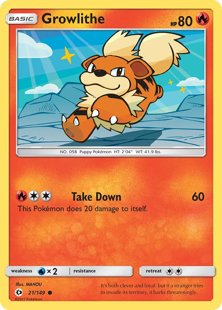 Growlithe, Sun & Moon 21/149