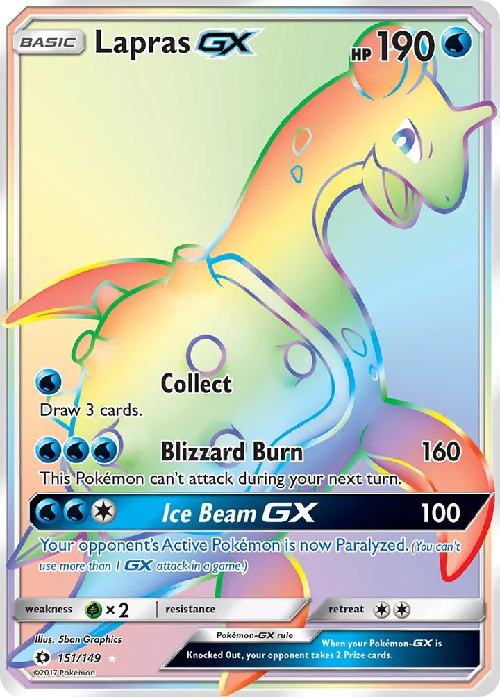 Lapras-GX, Sun & Moon 151/149