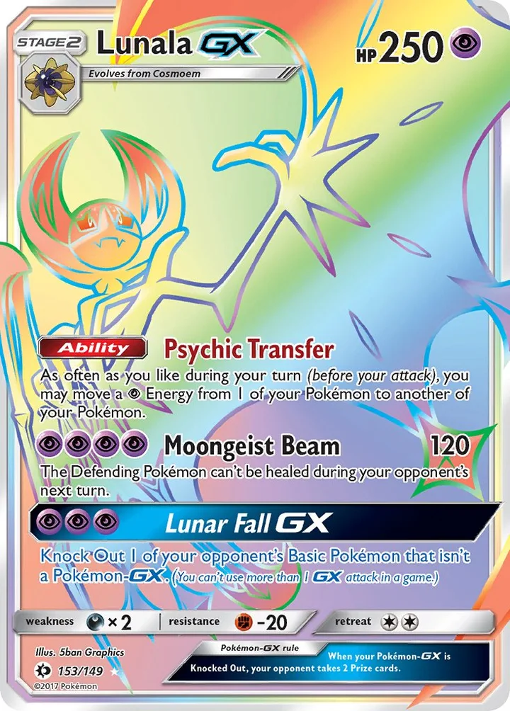 Lunala-GX, Sun & Moon 153/149