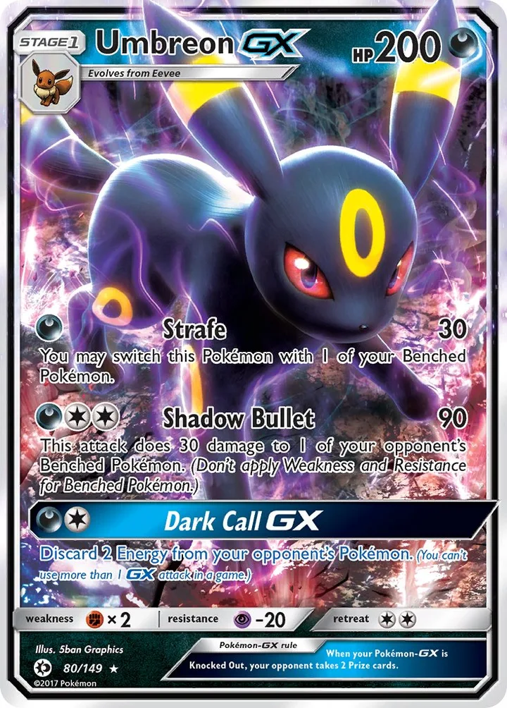 Umbreon-GX, Sun & Moon 80/149